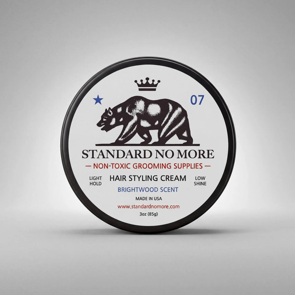 Men's Hair Styling Cream  | Light Hold & Low Shine | Non-Toxic | 3oz