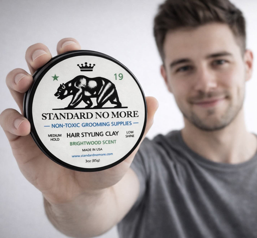 Men's Hair Styling Clay  | Medium Hold & Low Shine | Non-Toxic | 3oz