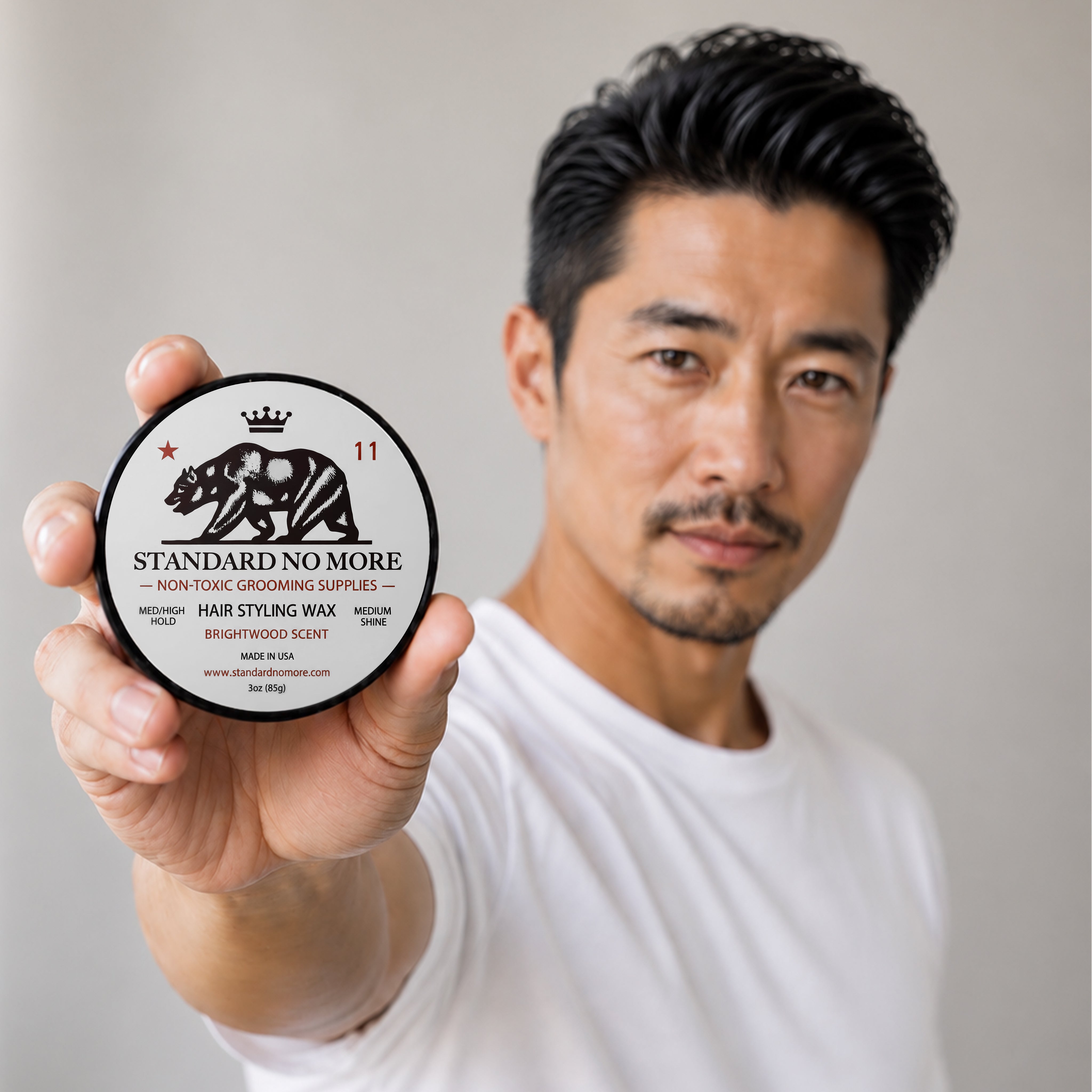 Men's Hair Styling Wax – Medium/High Hold, Medium Shine | Non