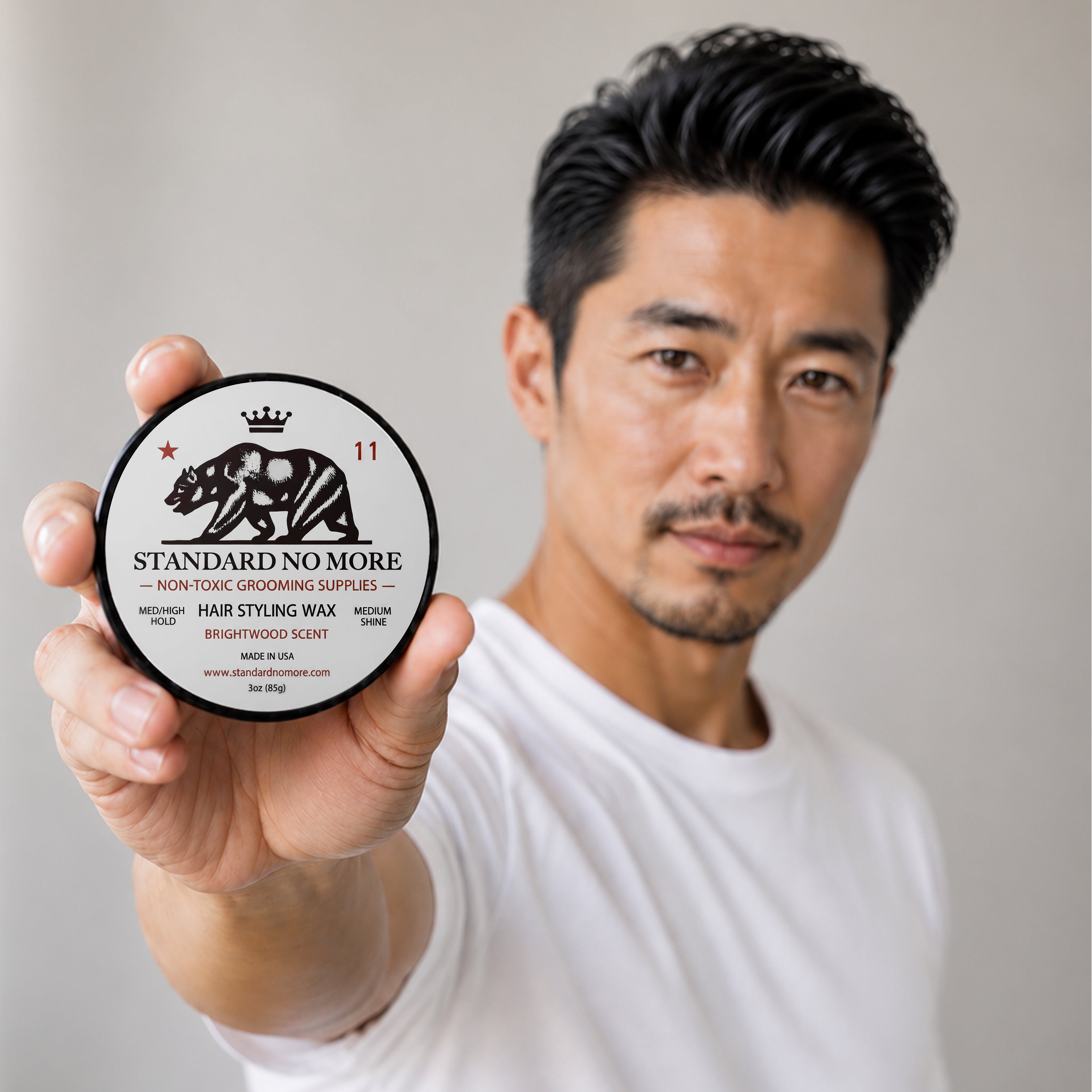 Men's Hair Styling Wax  | Medium/High Hold & Medium Shine | Non-Toxic | 3oz